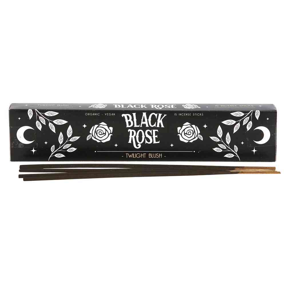 Something Different - Pack of 15 Black Rose Twilight Blush Incense sticks - Black